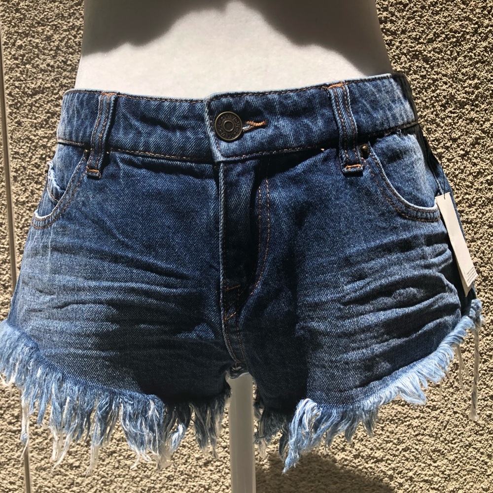Denim shorts